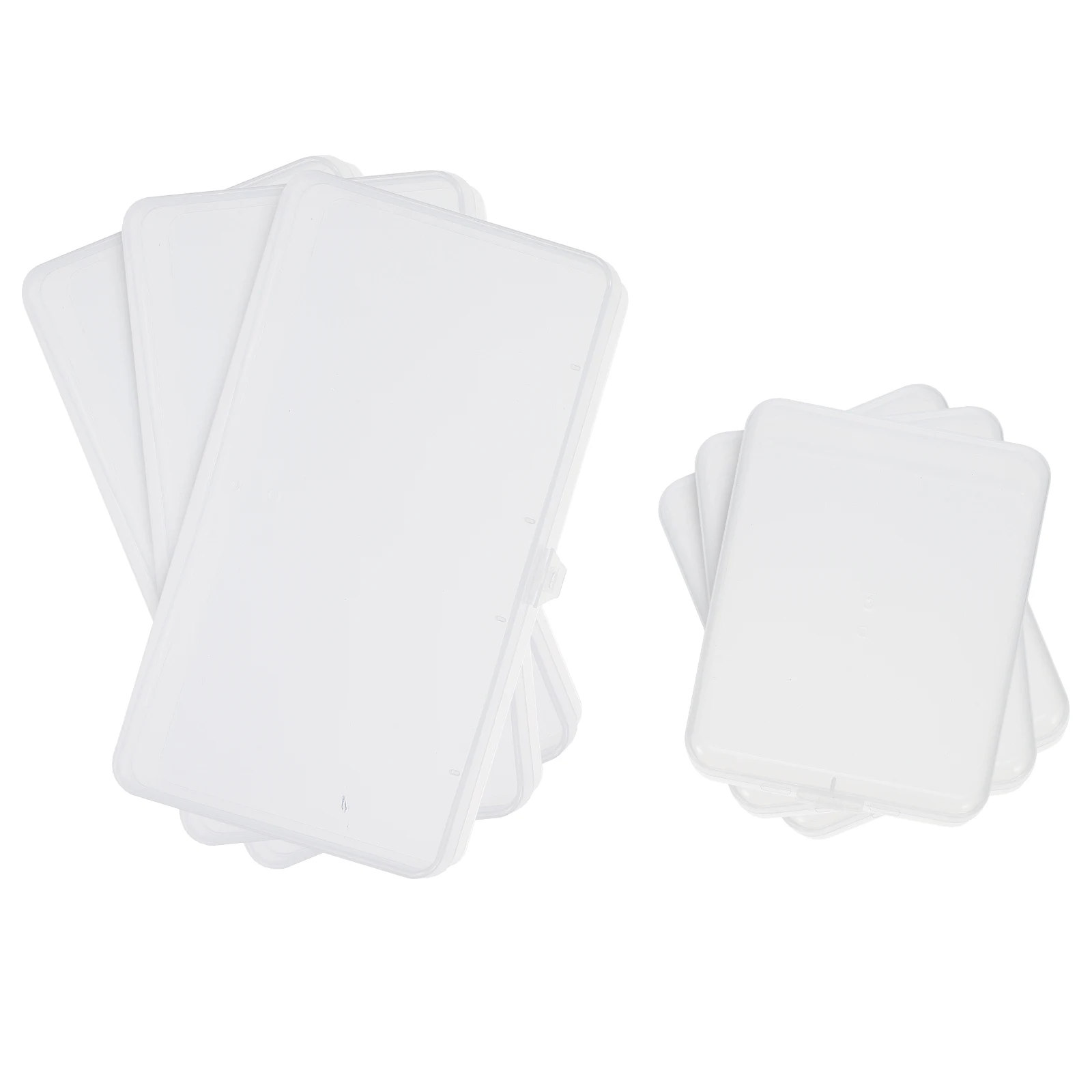 

6 Pcs Dust Masks Storage Box Organizer for Outdoor Portable Holder Long Case White