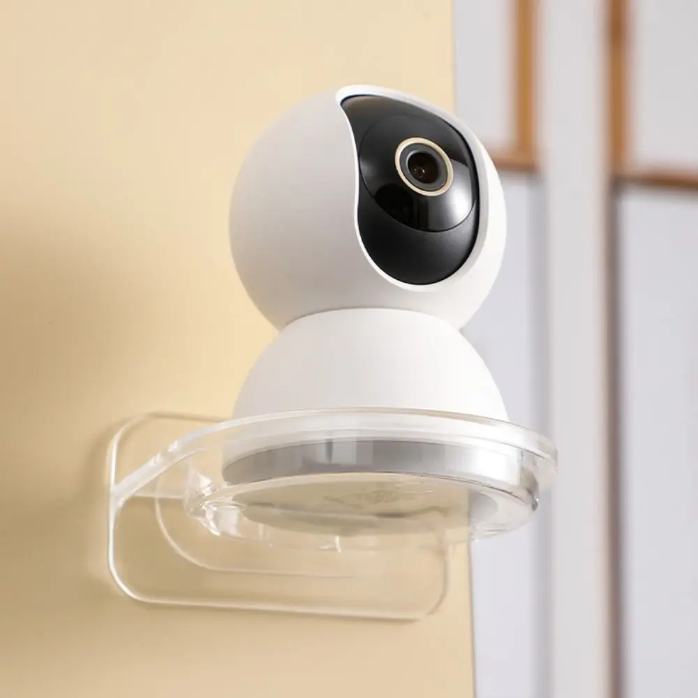 Mini Wall-Mounted Security Surveillance Camera Stand Self-Adhesive Traceless Camera Holder Punch-Free Camera Wall Shelf