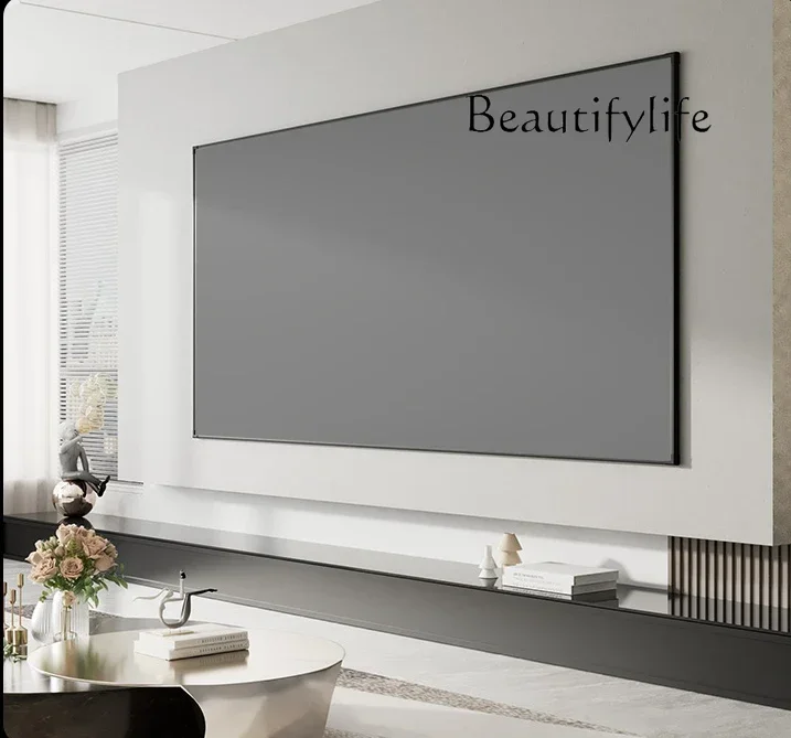 

Ultra-narrow side wall-mounted anti-light curtain Home theater projector curtain Anti-light screen projection cloth