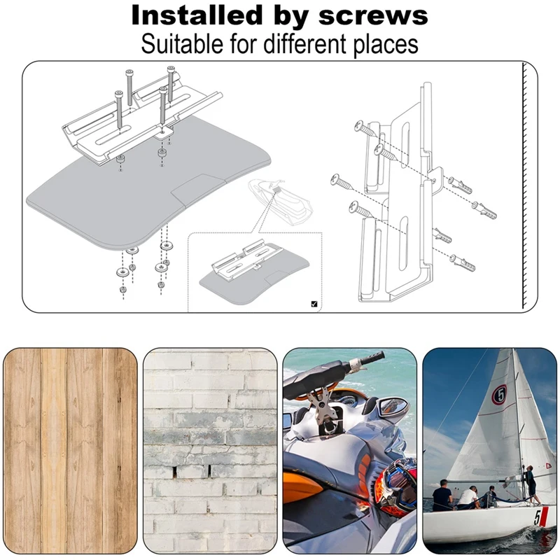 제트 스키 스노모빌 보트 Sea-Doo 용 휴대용 스피커 마운트, 스피커 브래킷 금속 스피커 마운트 거치대, JBL Charge 4 용