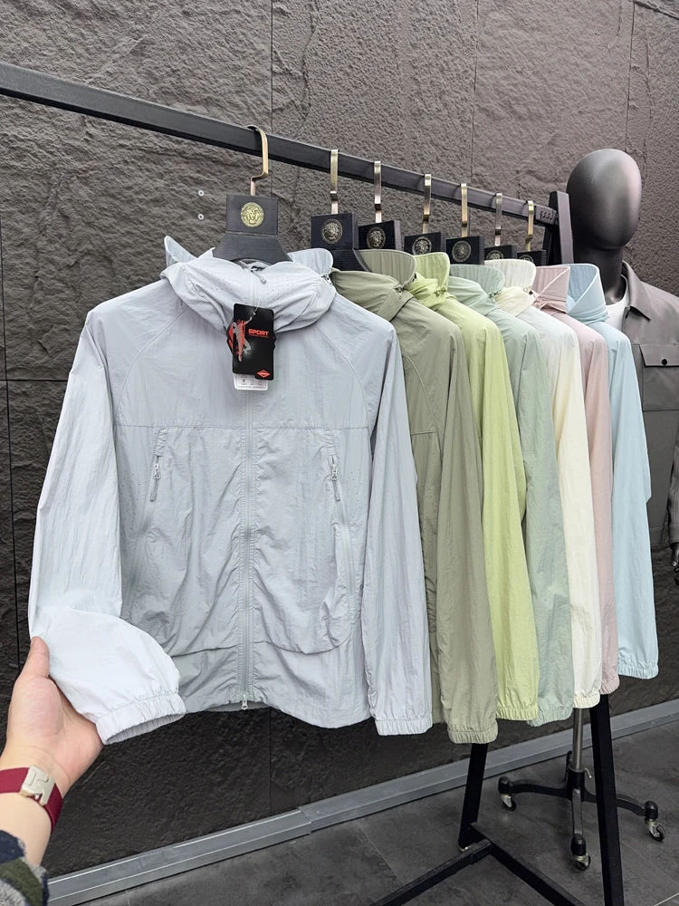 Pakaian Luar Kasual Berkerudung Ringan untuk Musim Panas, Anti-UV, Berpori, dan Bernapas dari Pampa& SVIP High-End...