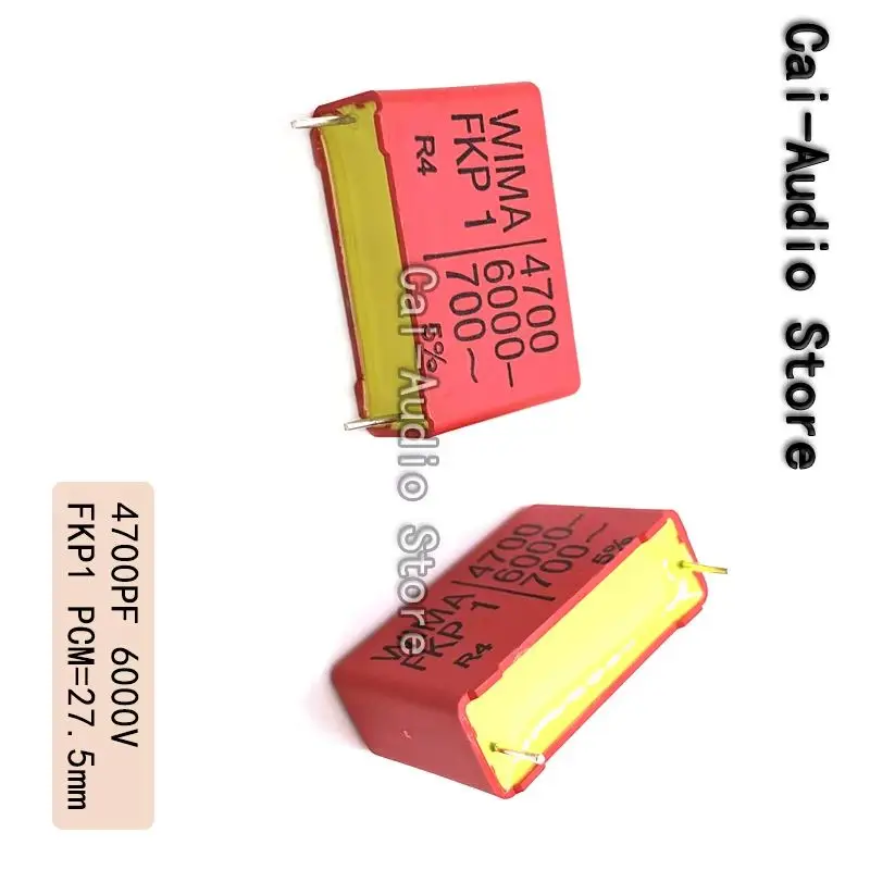 

2PCS/5PCS/10PCS/Lot Brand NEW Germany WIMA FKP1 6000V 0.0047UF 6000V 472 0.0047UF Film Capacitor 6000V0.0047UF Pitch 27.5mm 5%