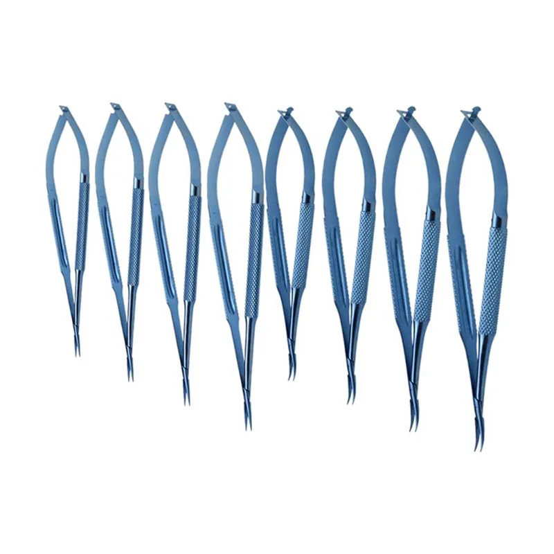 

Straight Curved Needle Holder Without Lock Titanium Alloy Ophthalmic Instrument 12.5cm/14cm/16cm/18cm