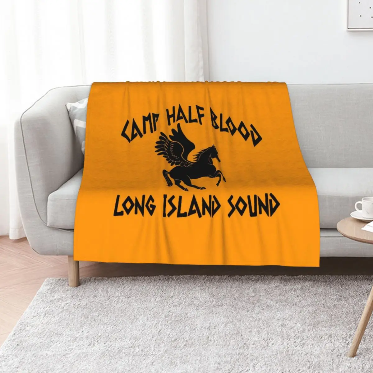 

Percy Jackson - Camp Half Blood Logo Throw Blanket for winter Bed covers Flannel Fabric Soft Blankets
