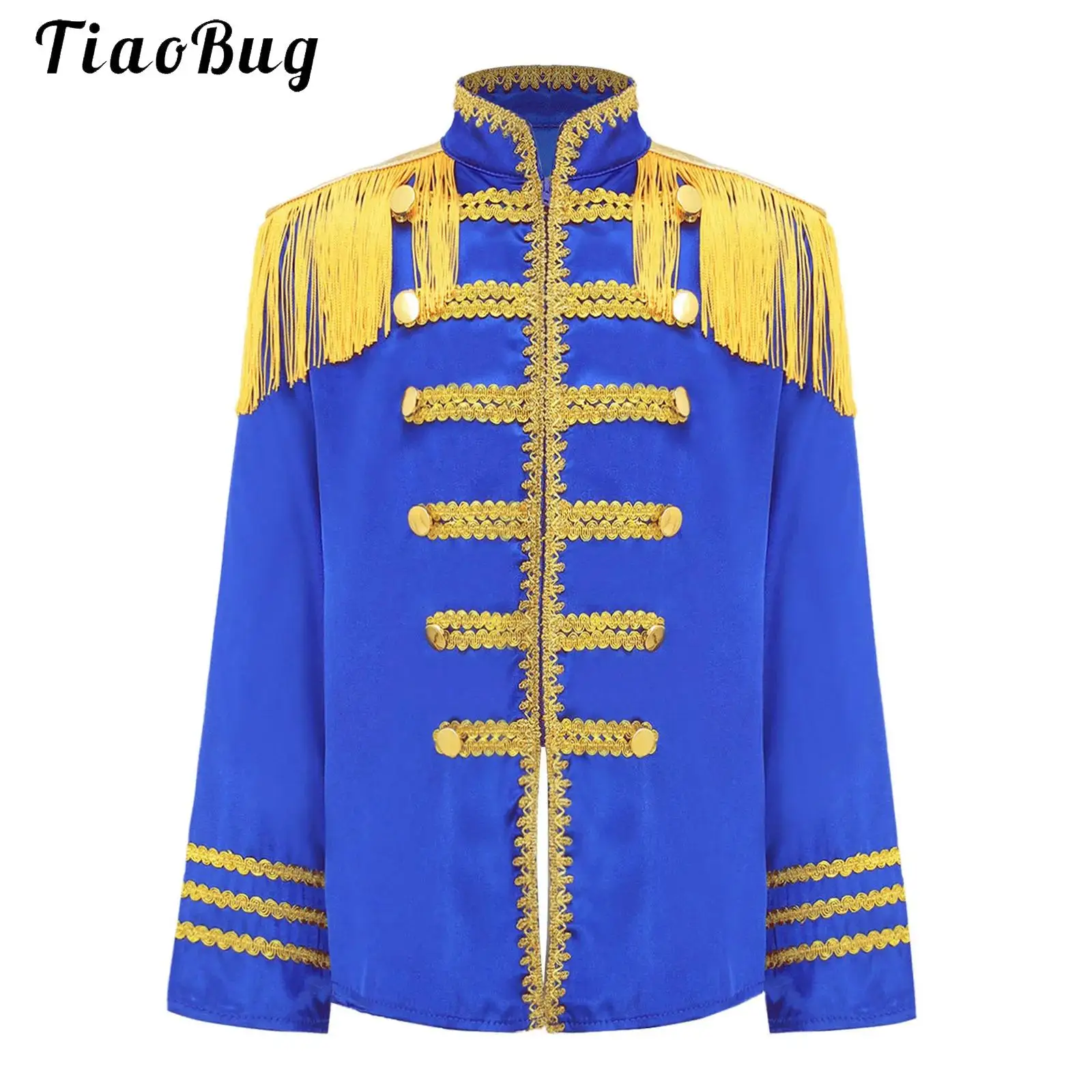 Disfraz Infantil de los Años 60, Estilo Revolucionario Británico, para Niños y Niñas, Chaqueta de Cantante de Banda de Rock, Disfraz de Halloween Hippie, Sargento Pepper
