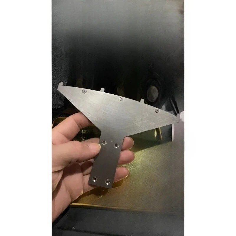 1/8 KM RAM 1500 RC Crawler Metal Front Skid Plate TC4 Titanium Chassis Armor Lightweight Underbody Protection Upgrade Kit