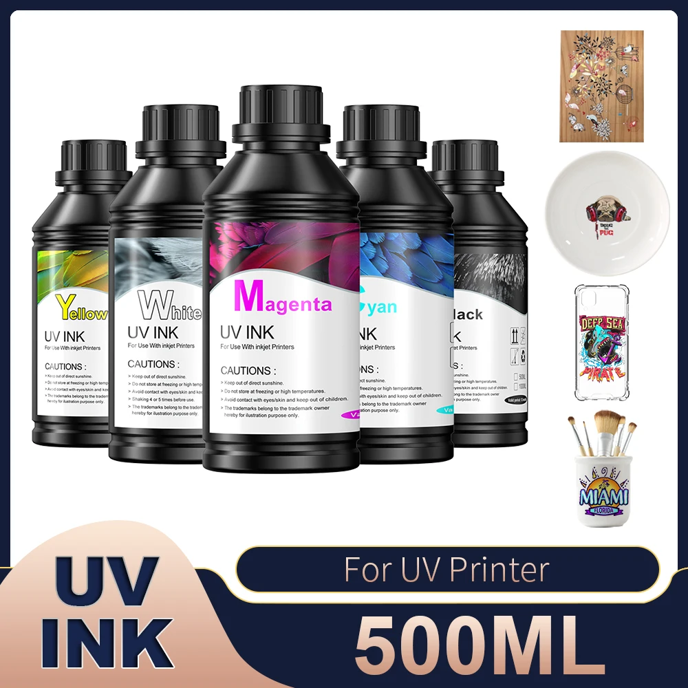 

500 мл УФ-чернила УФ-мягкие/жесткие УФ-чернила для всех УФ-принтеров УФ-чернила для Epson R1390 L1800 L805 DX3 DX4 DX6 DX7 DX5 печатающая головка