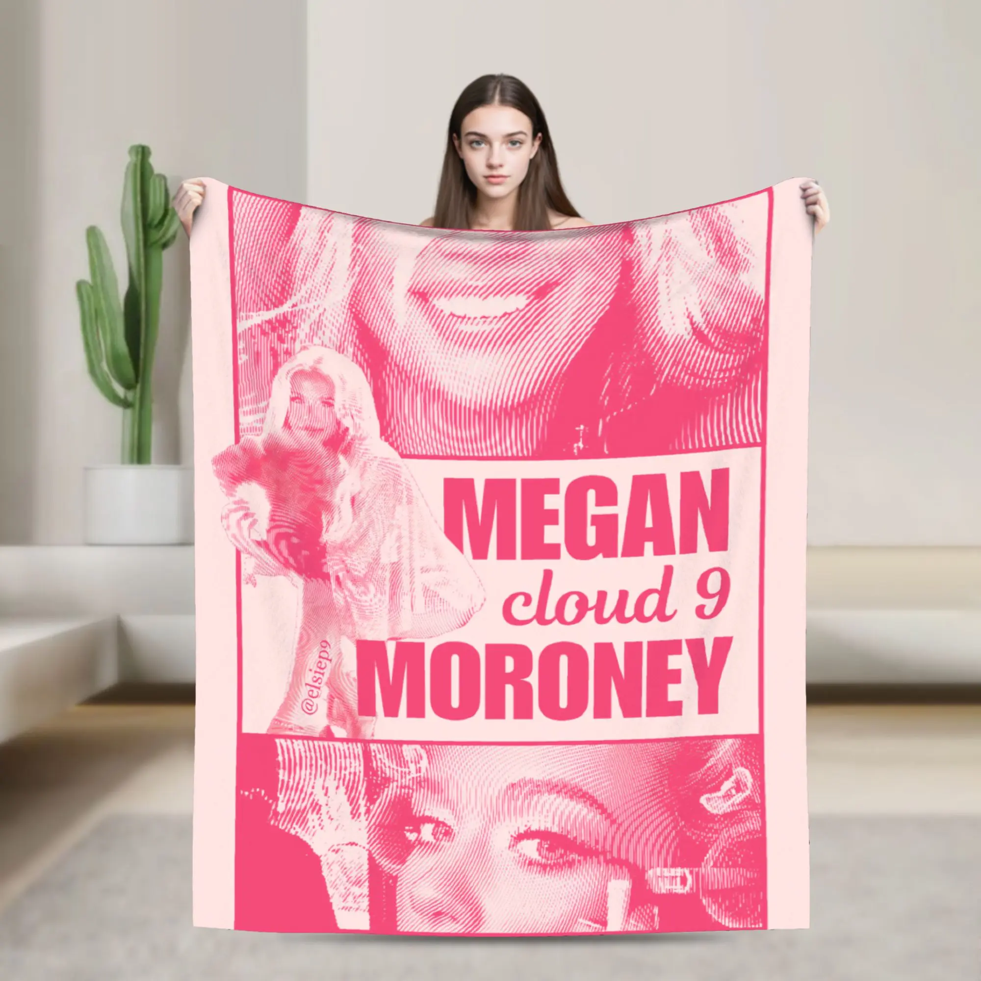 Office Megan Moroney Singer Cloud 9 Album Warm Soft Blanket Office Plush Bedding Throws Graphic Living Room Sofa Bed Cover