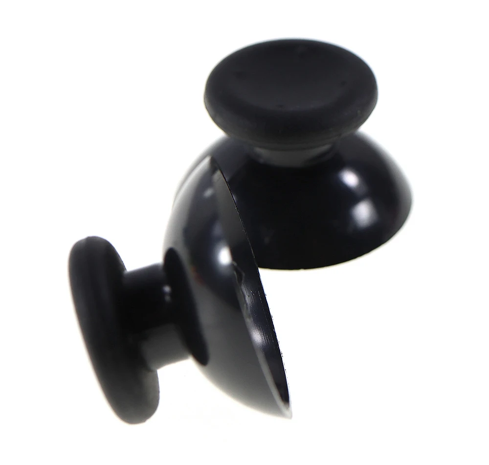 100 pçs preto cinza novo 3d analógico vara capa de plástico polegar joystick cogumelo tampa para xbox360 controlador sem fio