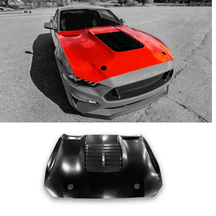 

Legendary Auto Parts Boa qualidade Para Ford Mustang Gt500 2018-2022 Painel Capuz Direto Substituição De Alumínio HOD-6