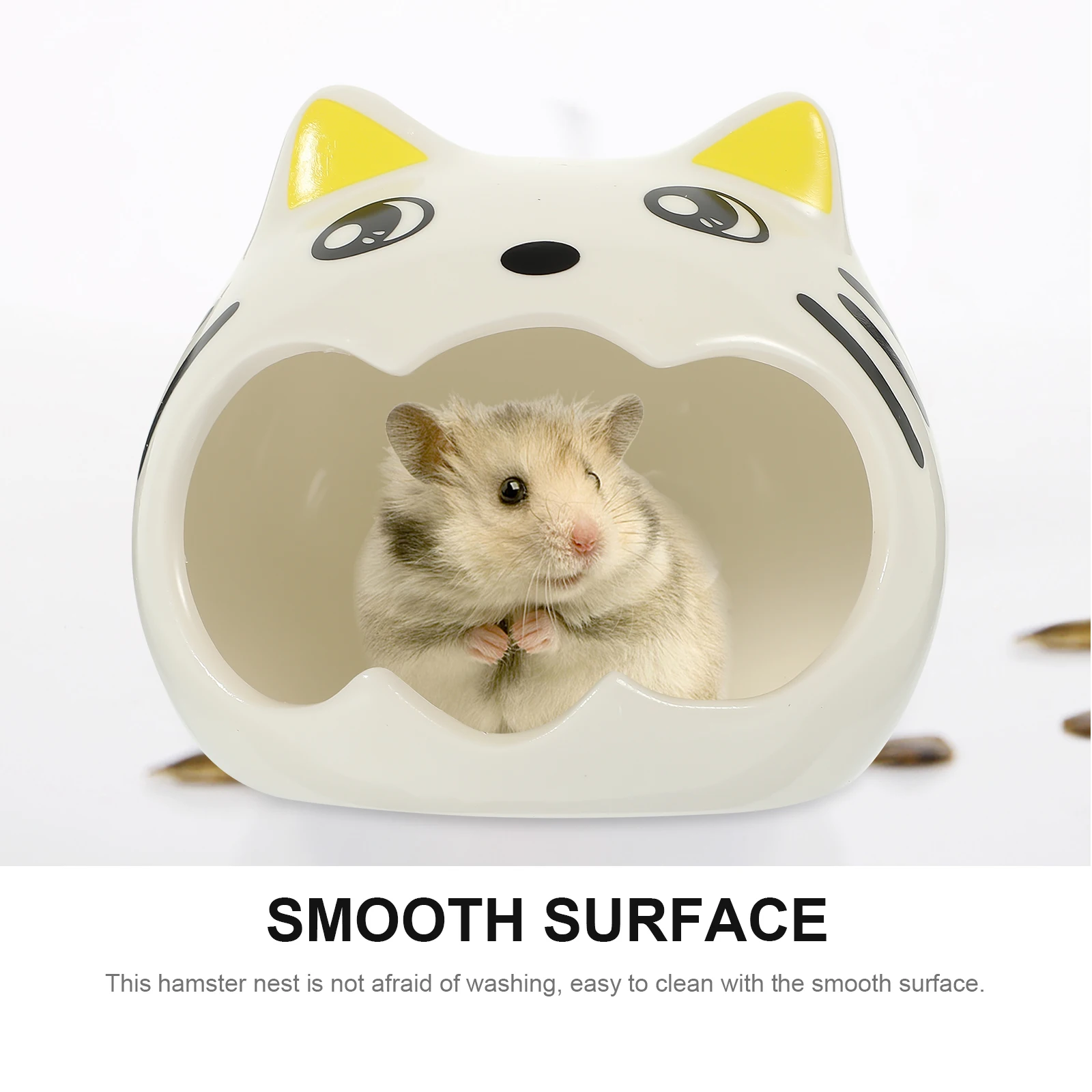 

Heat Dissipation Ceramic Nest Hamsters Bed Enclosure Decor Comfortable