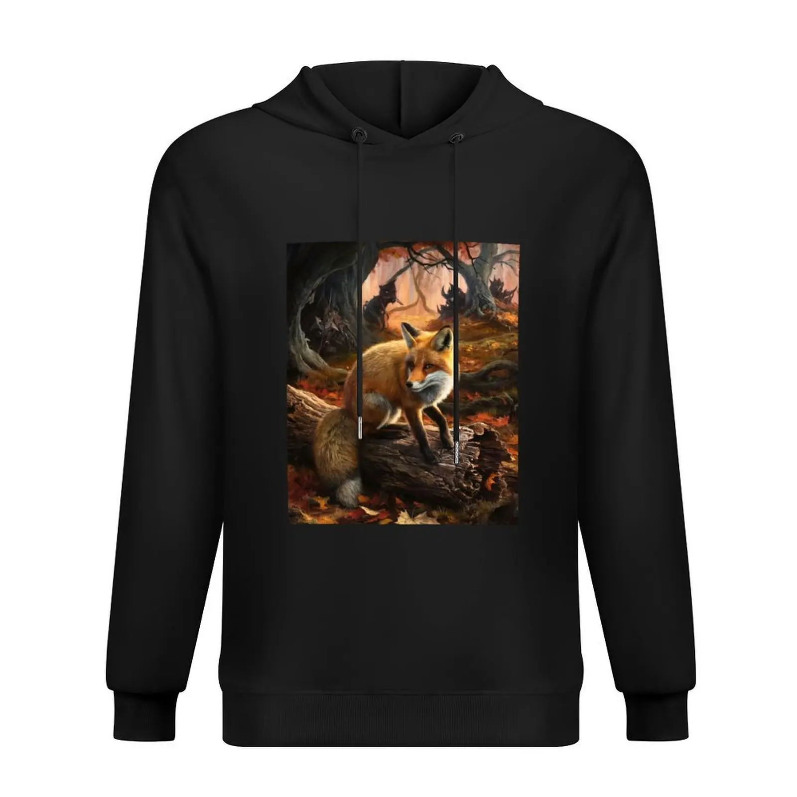 

Fox Portrait. Autumn fox, fall fox, vintage fox, fox painting, Hieronymus Bosch style Hoodie blouse hoodie streetwear