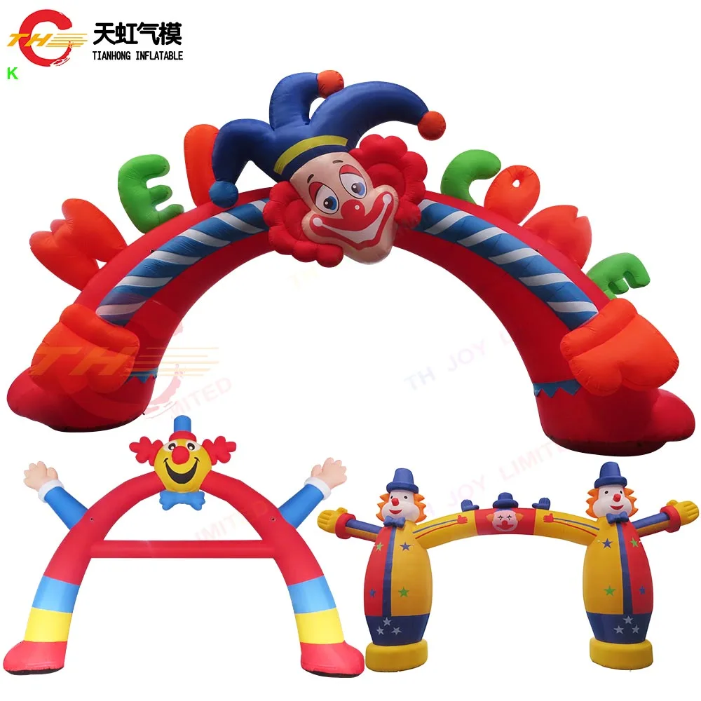 

Надувная арка на тему клоуна для рекламы, дня рождения, карнавала, вечеринки, украшения, надувные арки, ворота для праздника