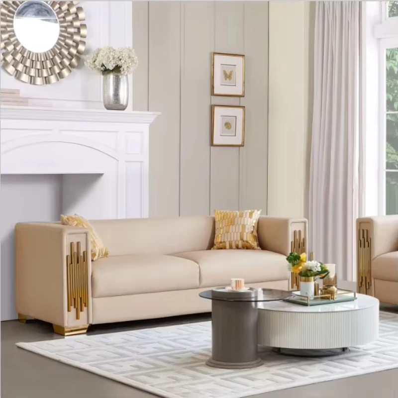 أثاث المنزل غرفة المعيشة طقم أريكة طقم أريكة قماش ملكي #1