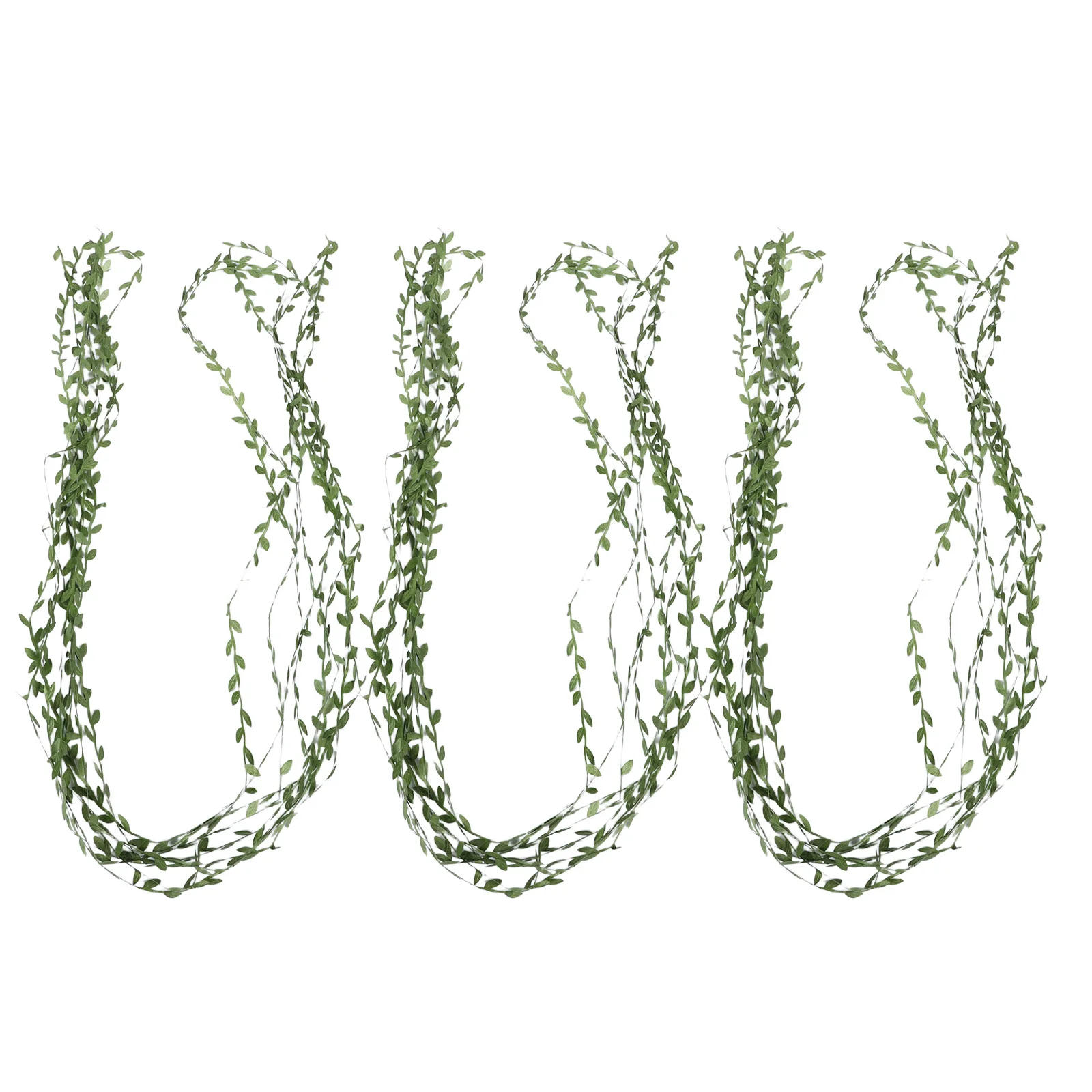 

3Pcs Fake Vines Artificial Willow Leaf Garland 20m for Room Decor Greenery Leaves Bedroom Wall Garden Patio Fake Leaf