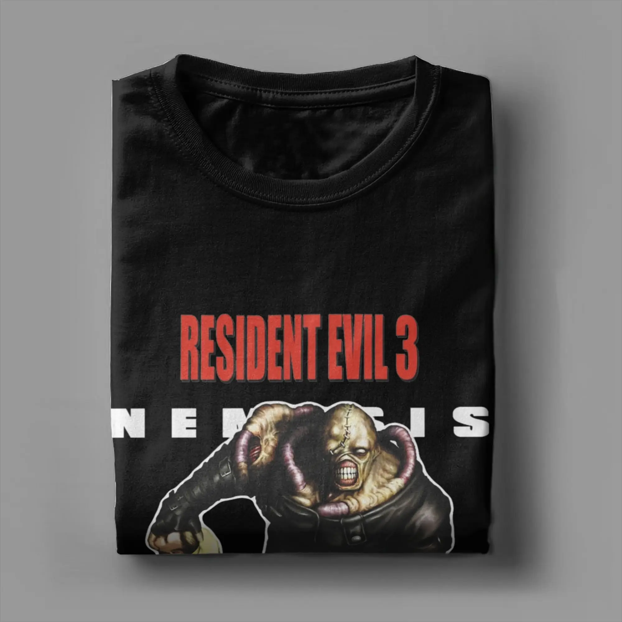 تيشيرتات Residents Evils NEMESIS v1 للرجال والنساء من القطن برقبة دائرية وأكمام قصيرة #4
