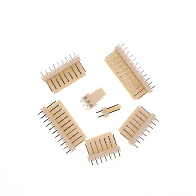 50pcs KF2510 Connector 2.54MM PITCH Male Pin Header 2P 3P 4P 5P 6P 7P 8P 9P 10P 11P 12P 14P 15P KF250 Straight needle PCB 2510