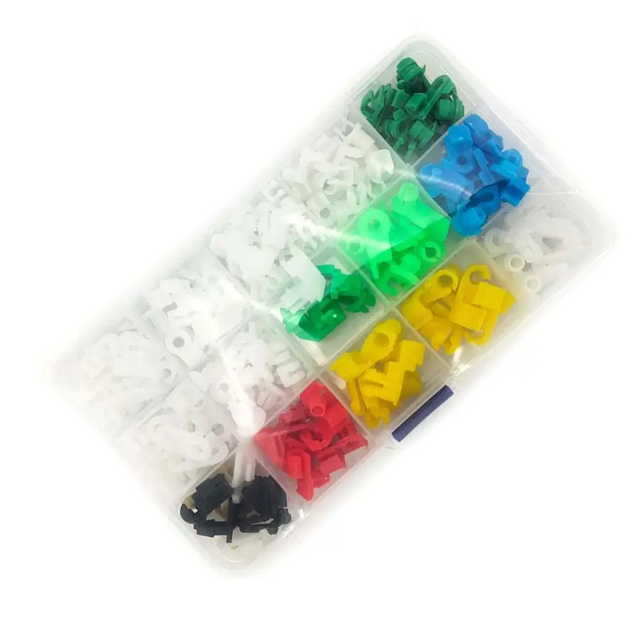160Pcs Mixed Plastic Fasteners Auto Door Lock Rod Clips Retainers Assortment Kit