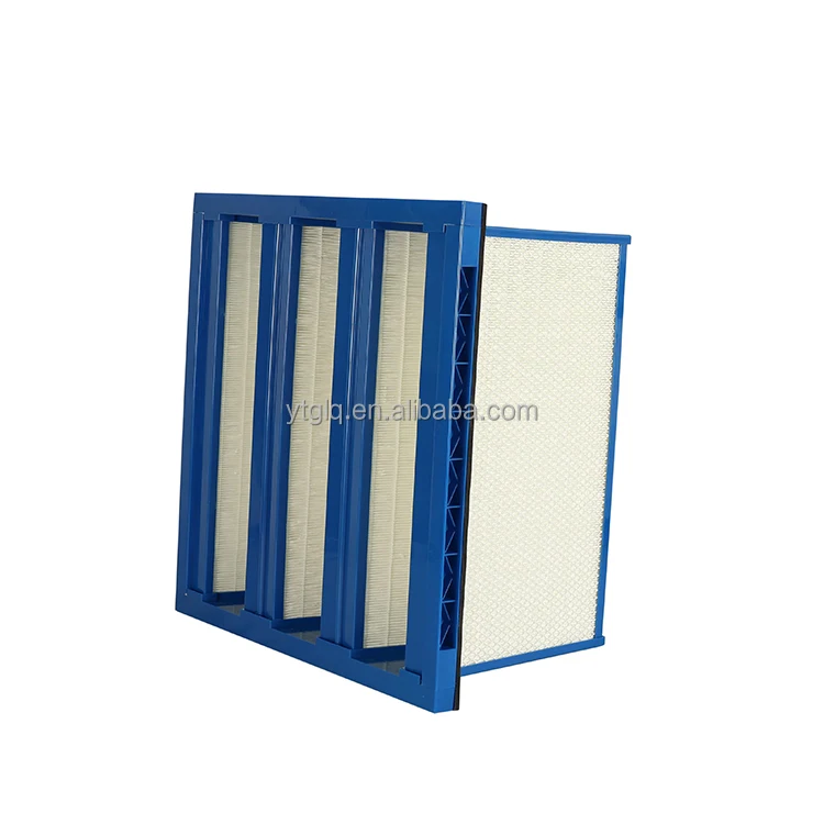 

Wholesale Industrial Plastic H13 H14 HEPA Filter W Type V-Bank Ventilation HVAC Air Purifier Filter New Condition China Supply