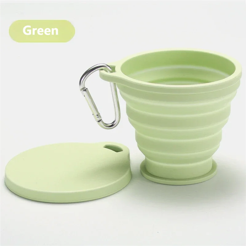 aliexpress fishing cup collapsible Portable Silicone Folding Cup with Hanging Hole Collapsible Outdoor Water  Cup for Camping Hiking Travel