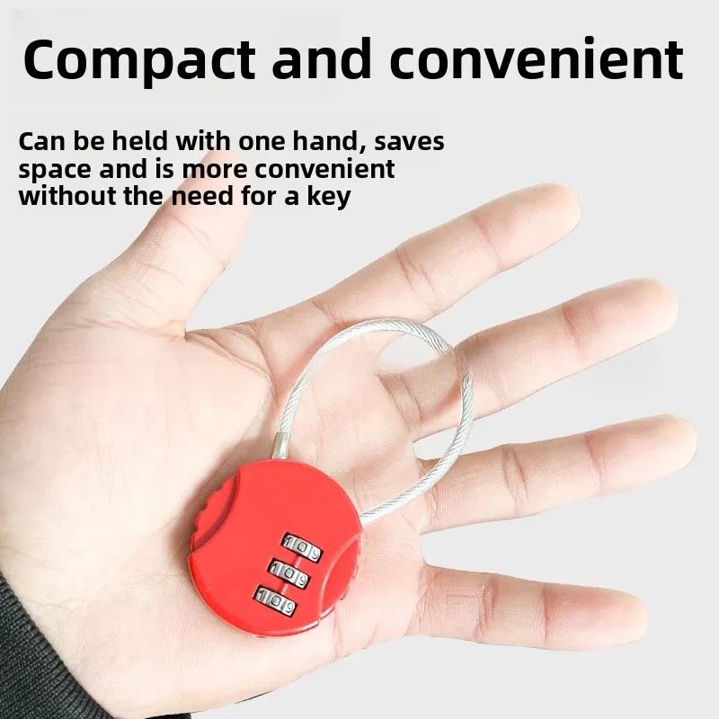 Zinc Alloy Anti‑Rust Steel Password Lock, Anti‑Theft Hardware Motorcycle Helmet Mountain & Safety Security