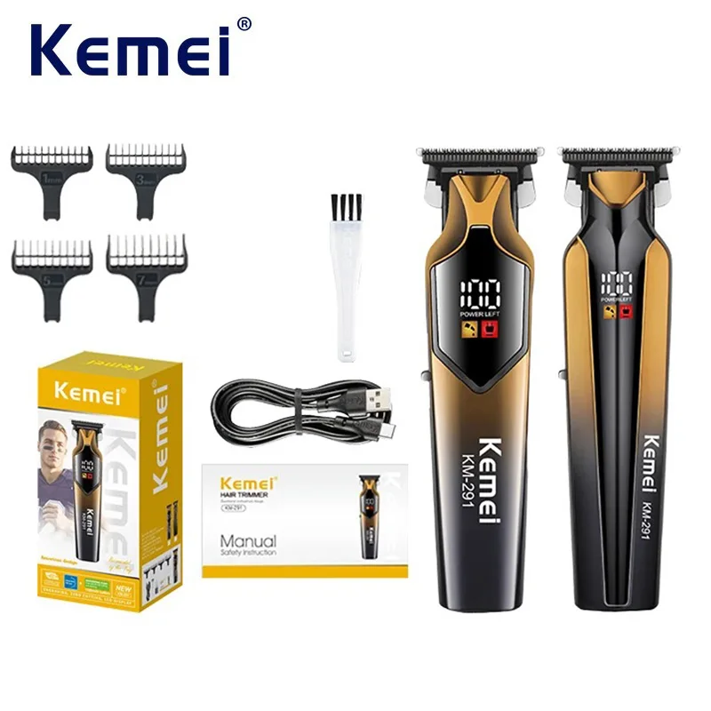 

Kemei профессиональный беспроводной триммер для волос электрические машинки для стрижки волос мужские USB-C перезаряжаемая машинка для стрижки волос триммер для бороды