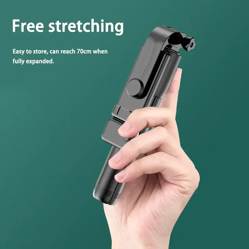Bluetooth Remote Extendable Phone Tripod Wireless Selfie Stick Tripod Stand for iPhone 15 Samsuing  Phone Tiktok Live Streaming image 5