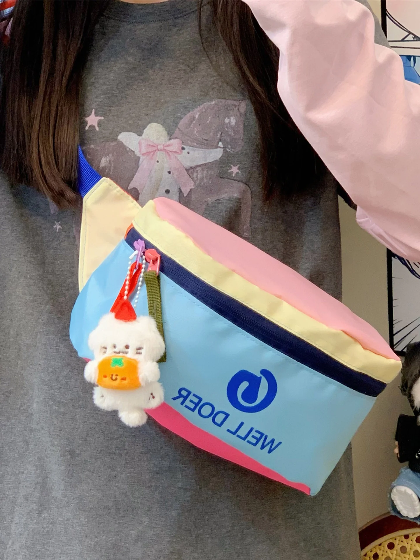 子供用チェストバッグ軽量ウエストバッグレディース2026新しいロードバイクライディングバッグ登山シングルショルダークロスボディバッグ