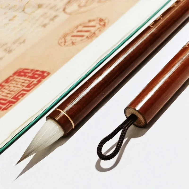 Mixed Woolen Hair Chicken Spur Brush Regular Script Running Cursive Calligraphy Brush Chinese Painting Watercolor Coloring Pen