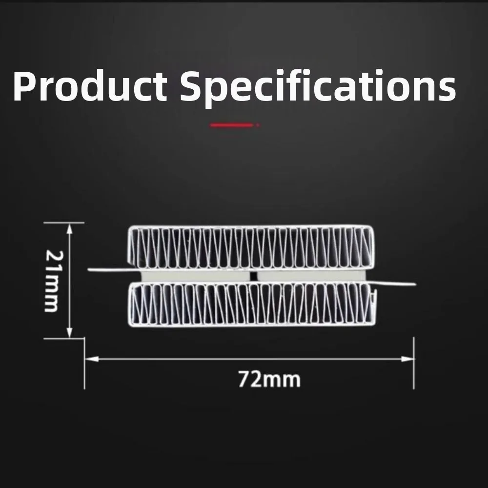 New 12V24V48V AC DC Incubator Heater 50/100/200W 72 * 21mm Insulation-Thermostatic PTC Ceramic Air Heater