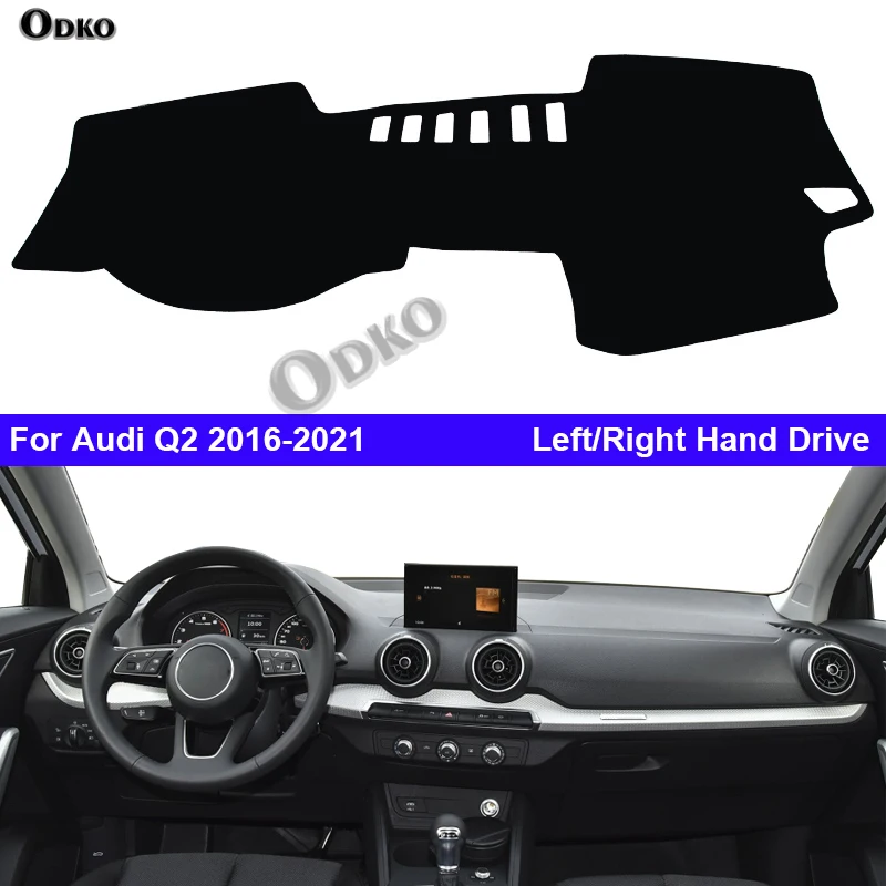 

Внутренний чехол на приборную панель автомобиля для Audi Q2 2016-2021 Auto Dash Mat Carpet Cape Солнцезащитный козырек Dashmat Pad Cushion 2020 2019 2018 2017