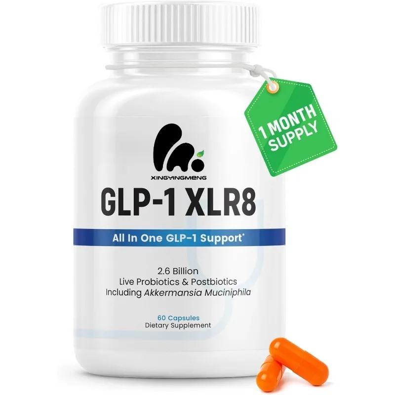 

GLP-1 capsules contain 2.6 billion AFU probiotics and prebiotics such as berberine, green tea, and ginseng -60 capsules