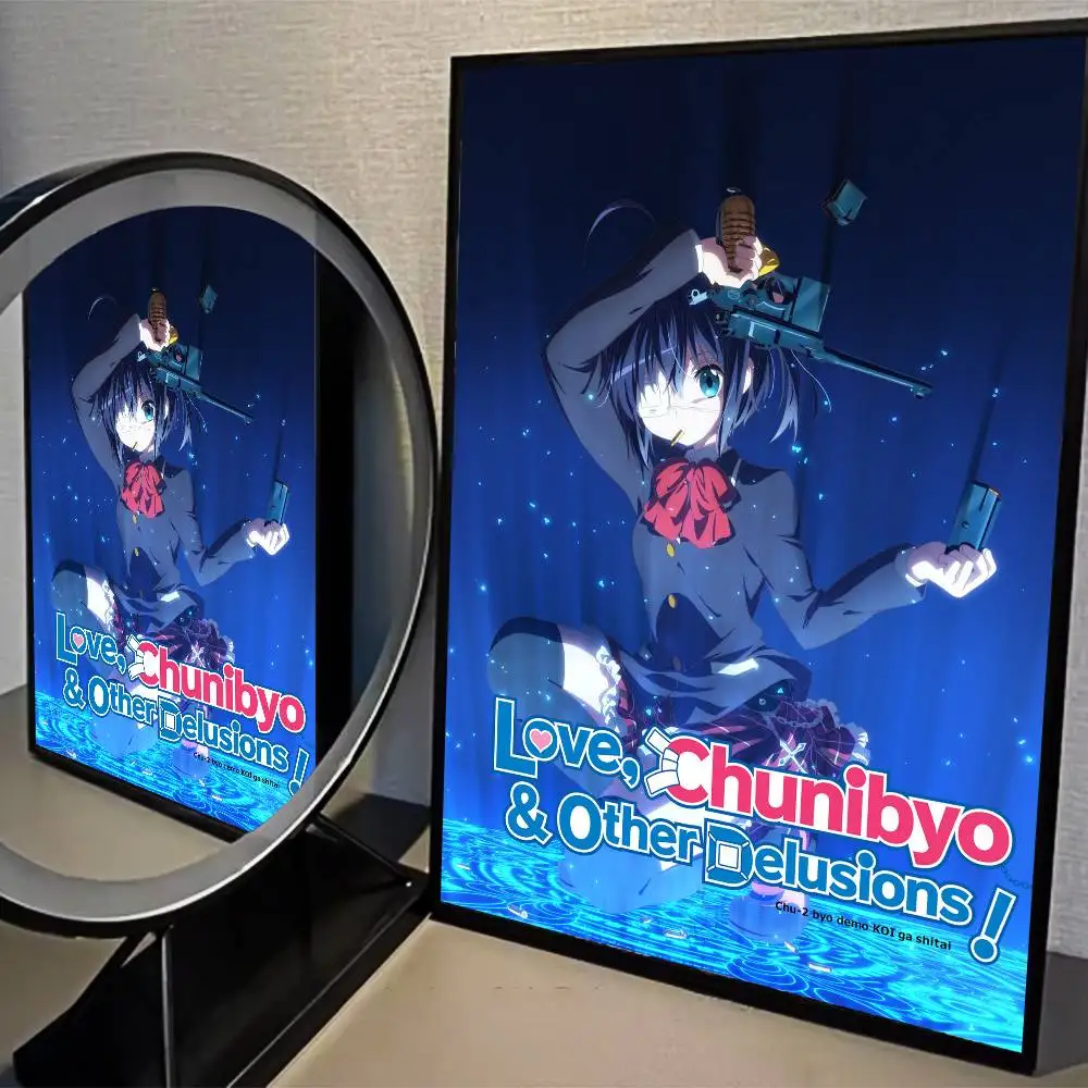 الحب و Chunibyo والأوهام الأخرى ذاتية اللصق ملصق فني ريترو كرافت ورقة ملصق DIY بها بنفسك غرفة بار مقهى ملصقات طلاء جدران
