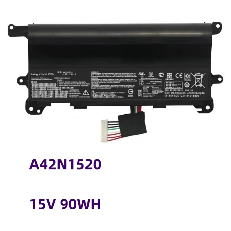 

NEW A42NI520 A42N1520 15V 90Wh Battery For ASUS ROG G752VY GFX72 GFX72V G752VS GFX72VY6700 GFX72VT6700 G752VS-GC G752VS-BA