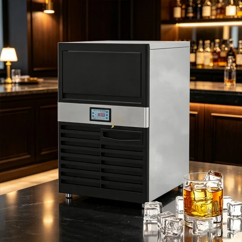 Under Counter Ice Cube Maker Automatic Ice Production Machine Digital Control For Bar Cafe Commercial Catering Use Customized