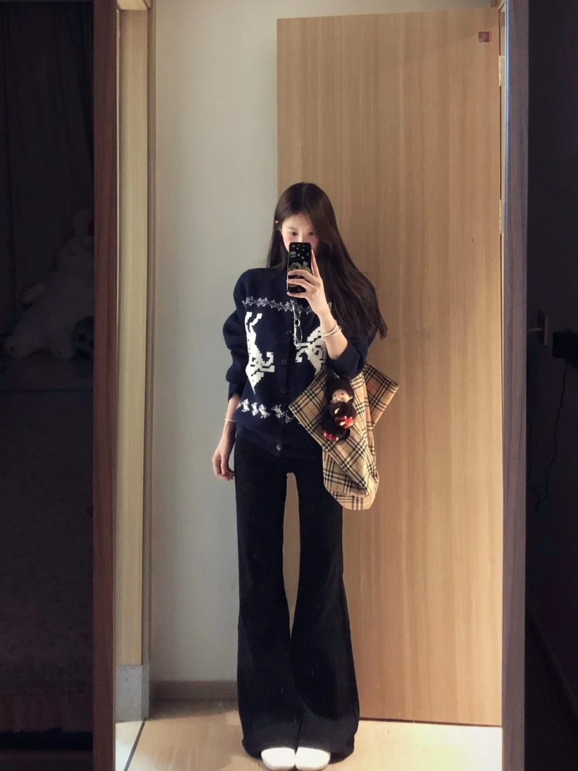 

Осенний вязаный открытый кардиган Lazy Fair Isle, свитер, мужской повседневный свободный винтажный американский Sle, верхняя одежда с цветочной вышивкой