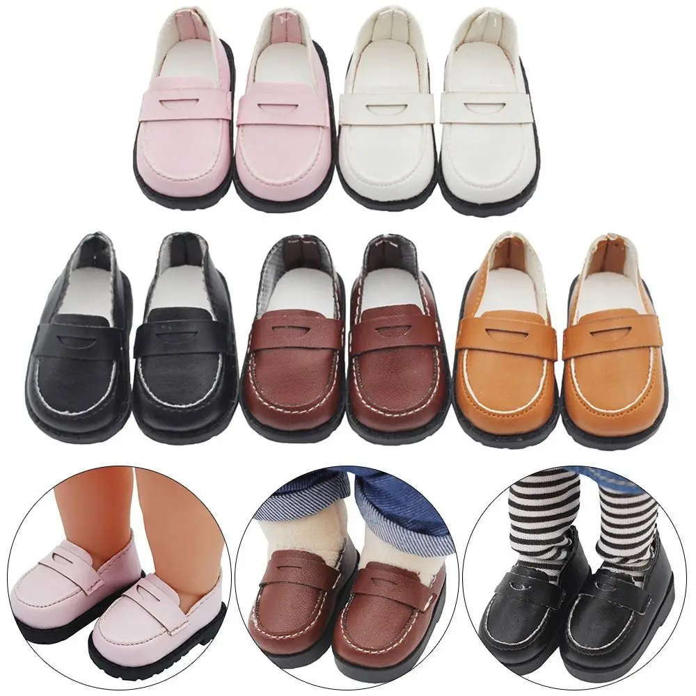 Casual Wear Cotton Doll Shoes Fashion Doll Gift Leather Shoes 5 Colors for 15/20cm Cotton Dolls for 1/12 1/14 Dolls for EXO Doll