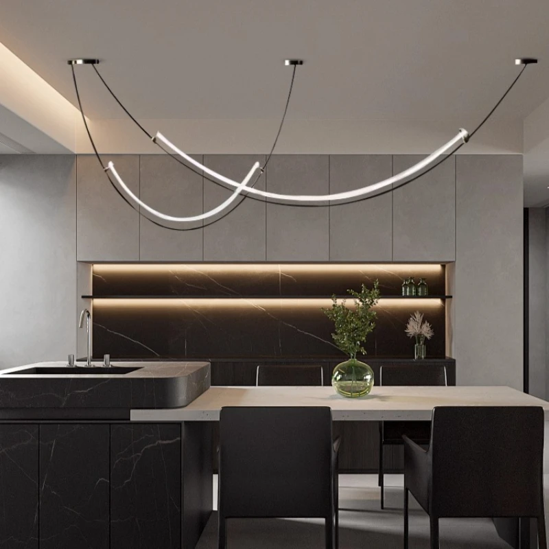 

Железная светодиодная люстра, современный минималистичный подвесной светильник, выставочный зал, кабинет, гостиная, освещение, лампы, потолочный светильник полного спектра