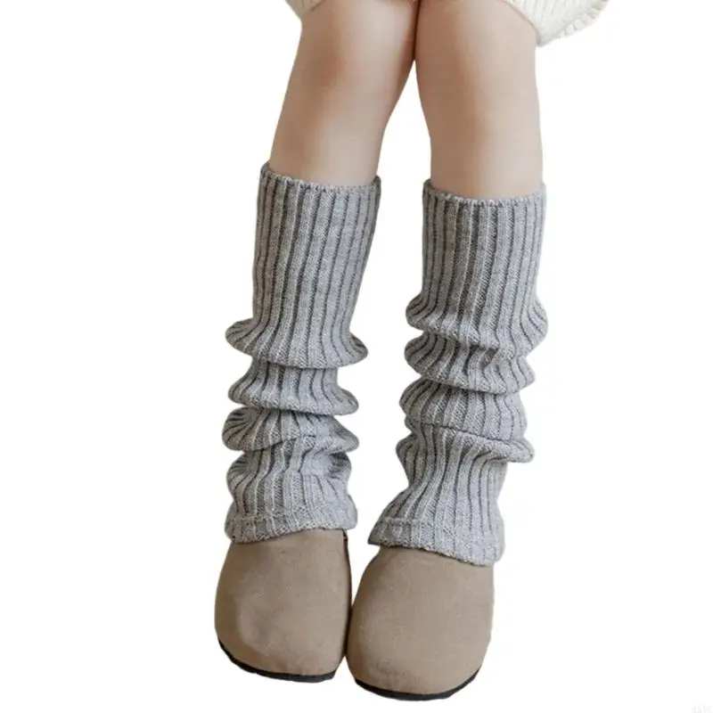 Image 6: A5YC – chauffe-jambes tricoté à mode pour filles 3 à 13 ans, couverture élastique pour bottes, automne hiver, vêtements