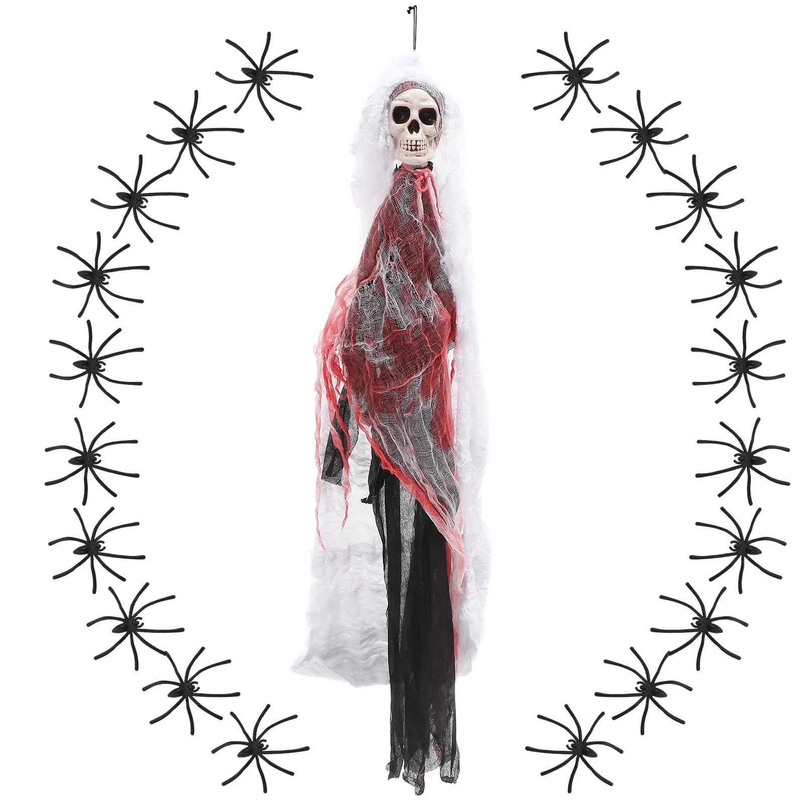 

1 set 1 Set Halloween Hanging Ghost Decor Scary Festival Ghost For Indoor Outdoor Party Haunted House Decoration Accessories