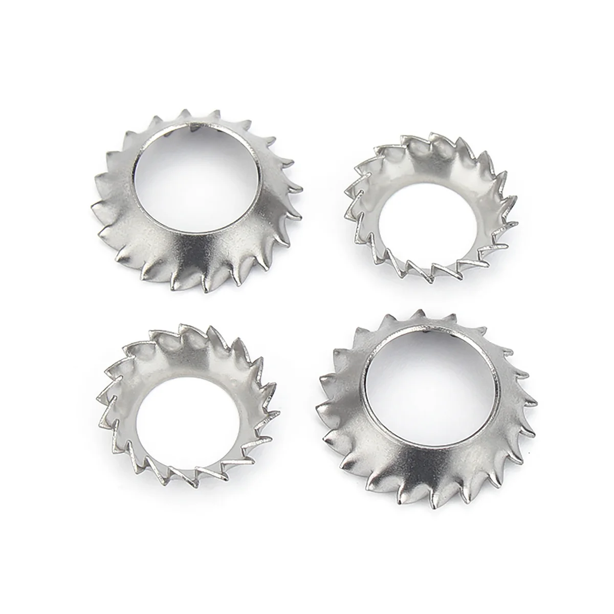 304 Stainless Steel Conical Serrated Lock Washer / External Tooth Funnel Saw Lock Washer M3M4M5M6M8M10