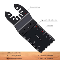 A04G-Bi-Metal Multitool Blades 10Pcs Oscillating Saw Blades Japanese Teeth Curved-Edge Multipurpose Saw Blade