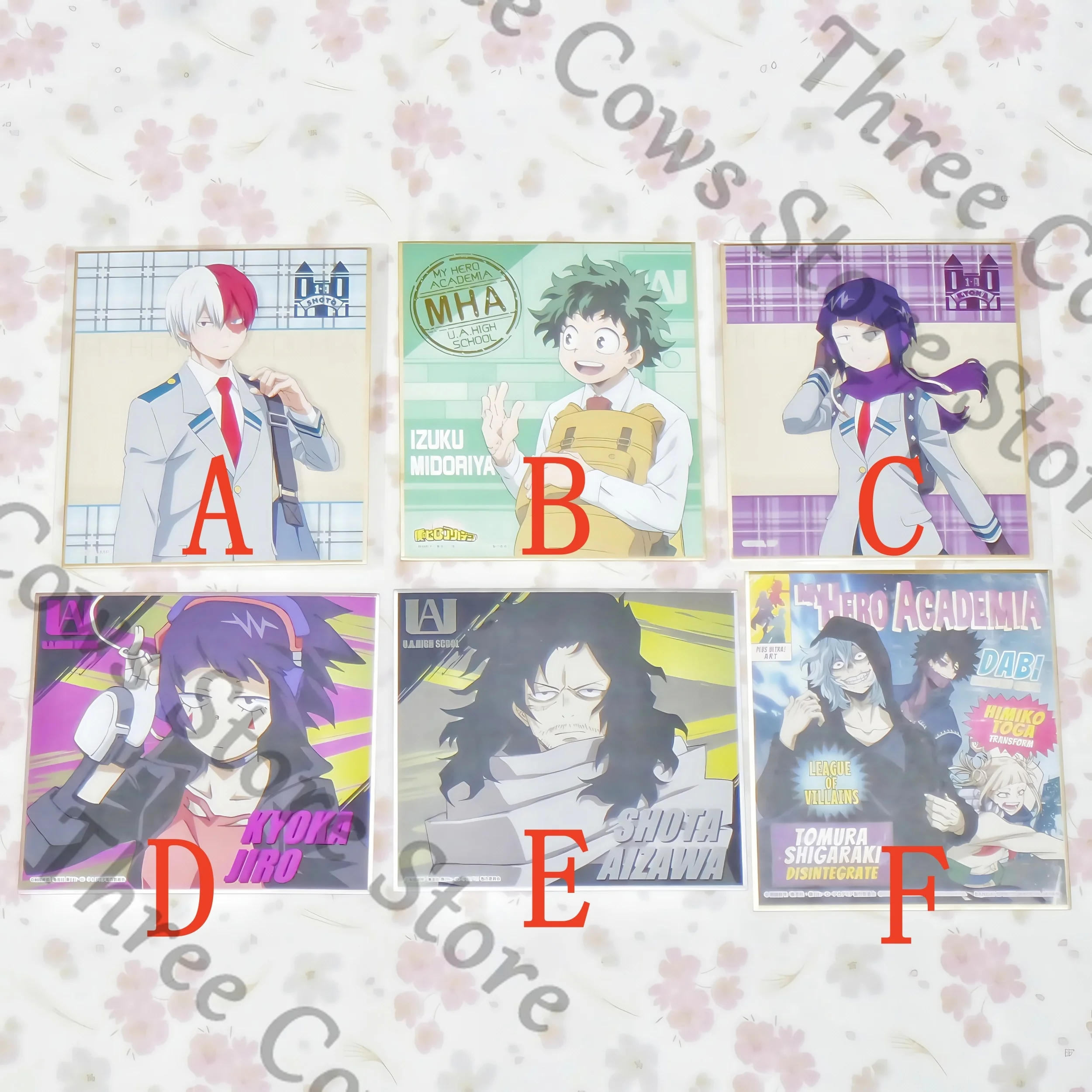 

Аниме My Hero Academia Shigaraki Tomura Jiro Kyoka Todoroki Shoto Midoriya Izuku Aizawa Shouta Косплей Мультфильм Цветная бумага