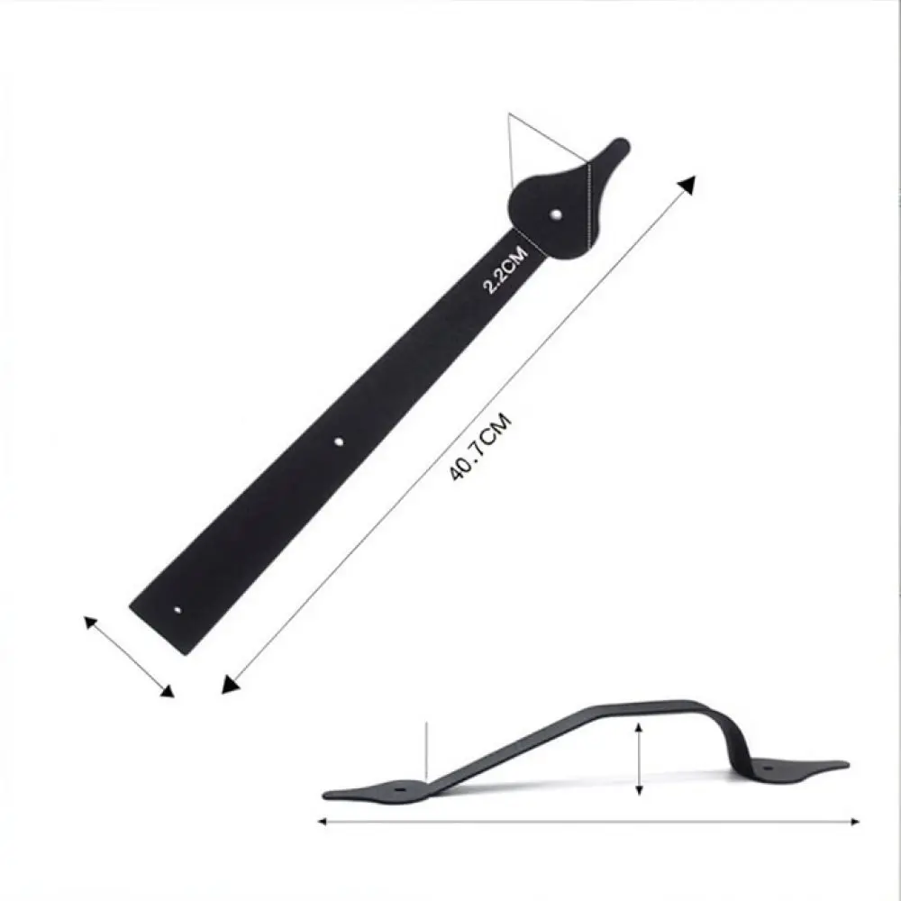 Rustic Decorative Garage Door Hardware Kit Iron Handles Hinges For Barn Gate Modern Farmhouse Style Fitting