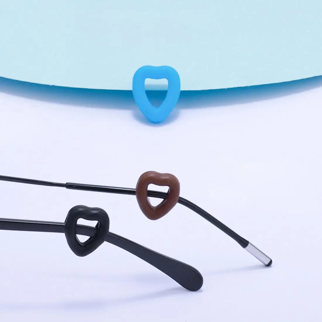 1sets Glasses Ear Grip Cute Sports Eyeglasses Ear Hook Silicone Anti Slip Eyewear Temple Tips Sleeve Retainer Holder