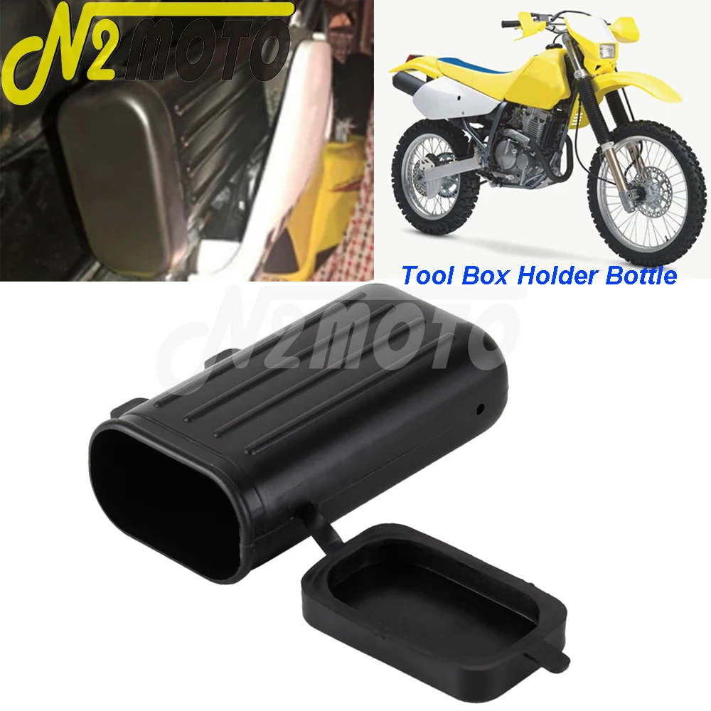 For Suzuki DR 50 250 DR50 DR250 Djebel TW200 TW225 Motorcycle Trail Tool Box Holder Bottle Storage Container Off-Road Motocross