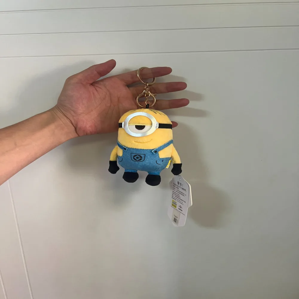 Minions Pluche Sleutelhanger 2 Stijlen Bob Stuart Zachte Gevulde Pop Sleutelring Rugzak Hanger Cadeau voor Kinderen Fans