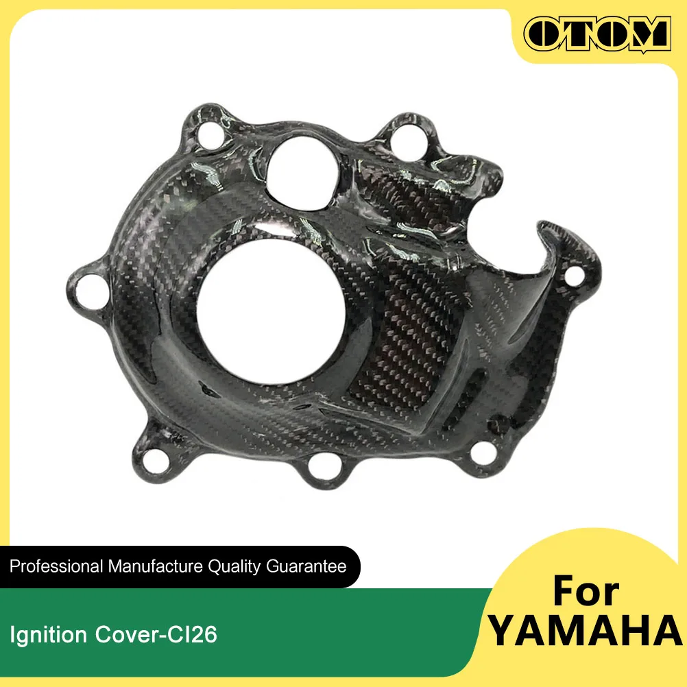 

OTOM 2018-2021 Motorcycle Engine Ignition Cover Carbon Fiber Guard Protector For YAMAHA YZ450F YZ450FX WR450F Pit Dirt Bike Part