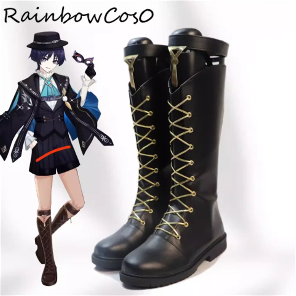 

Ботинки для косплея Wanderer Kunikuzushi Genshin Impact, обувь для игры, аниме, Хэллоуина, Рождества, RainbowCos0 W5568