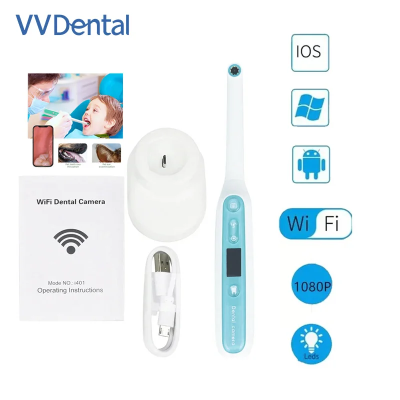 

WiFi Oral Endoscope Dental Camera 1440P Visual Intraoral Camera Examination Camera IP67 Waterproof 2MP Image System Inspection